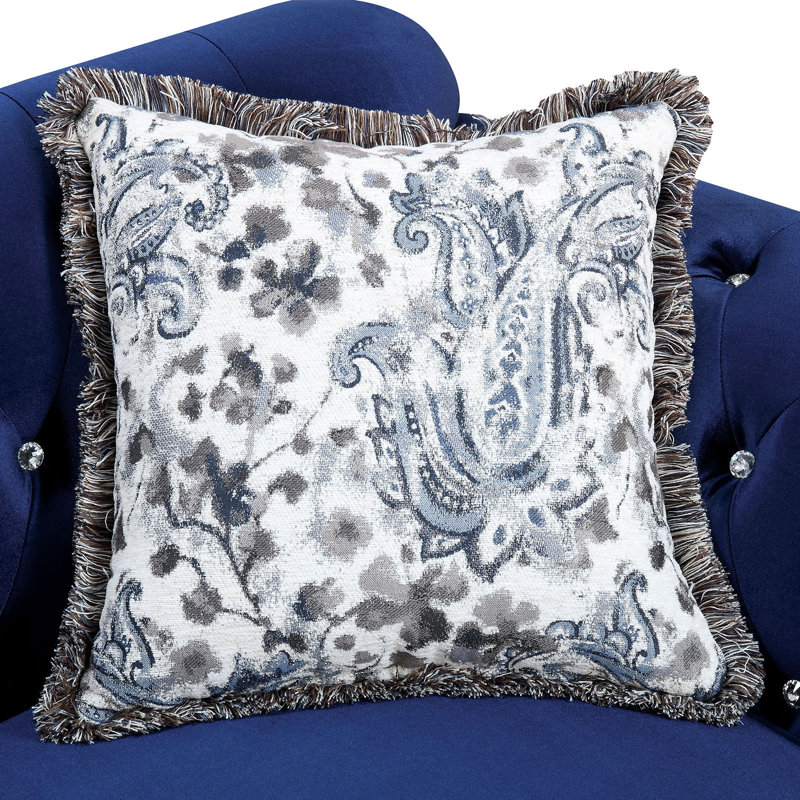 Jolly Upholstered Armchair, Blue