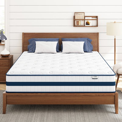 12 Inch Queen Mattress In A Box - Supportive, Comfortable, Multi Foam Layers For Maintaining Spinal Health Luxury Cooling Memory Foam, 7 Zone Enhanced Individual Pocketed Springs Even Body Weight