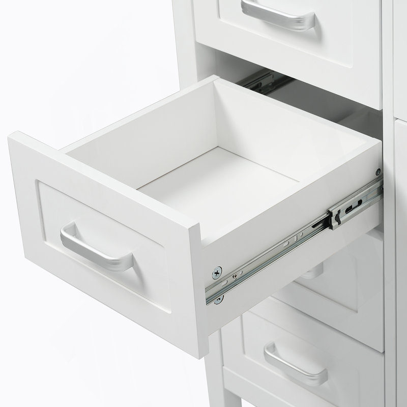 Meuble-lavabo de salle de bain avec lavabo, plusieurs tiroirs et portes de rangement, système de fermeture en douceur, conception classique, idéal pour un usage domestique