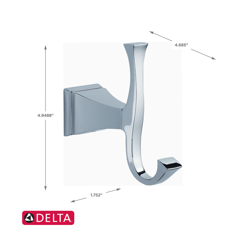 Drydentm porte-peignoir mural, Chrome poli