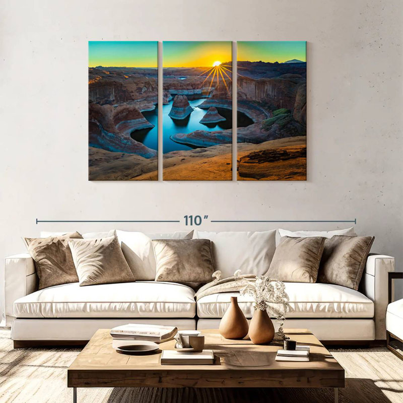 Alvord Lake Powell Canyon Sunrise, 48" H x 74" W