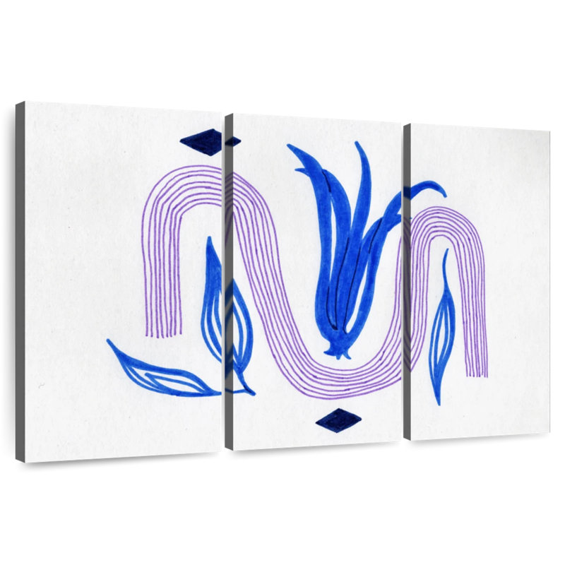 Avery Boho Abstract Tulip, 36" H x 57" W