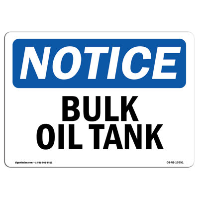 Bulk Oil Tank Sign