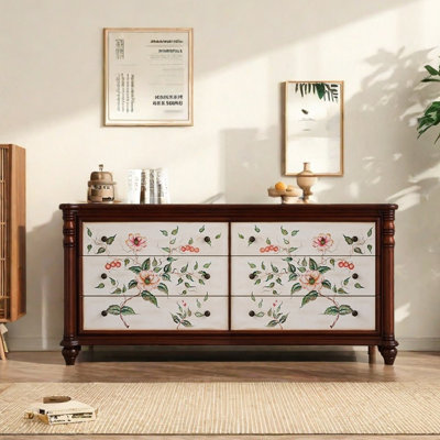 Armoire de rangement élégante de style rétro