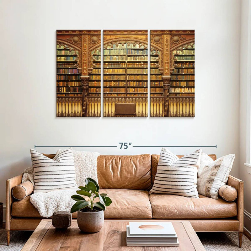Lilie Old Library, 36" H x 57" W