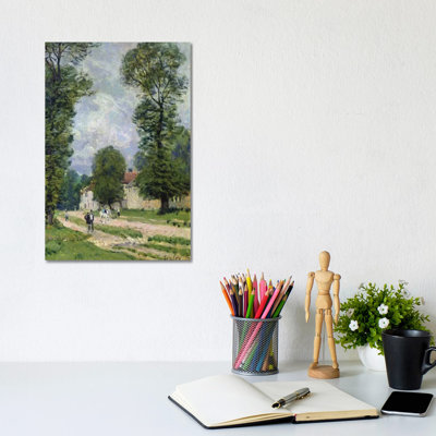 The Road To Marly-le-Roi, Or The Road To Versailles, 1875 by Alfred Sisley - Wrapped Canvas Gallery-Wrapped Canvas Giclée