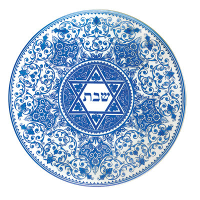 Plateau rond Spode Judiaca Challah