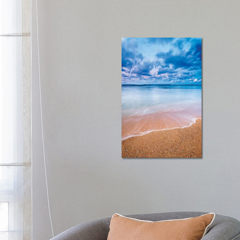 Evening Light II, Tunnels Beach, Kauai, Hawaii, USA by Russ Bishop - Wrapped Canvas Print