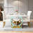 Modern 5-Piece 60"W Rectangular Dining Tabel Set for Kitchen Dining Room-545535817-545535813-545535810