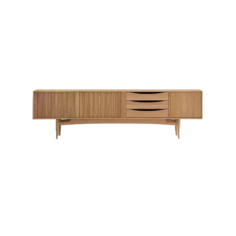 Meuble télé de style nordique, Brun orangé