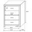 Commode de chambre 4 tiroirs Brantford-107079426