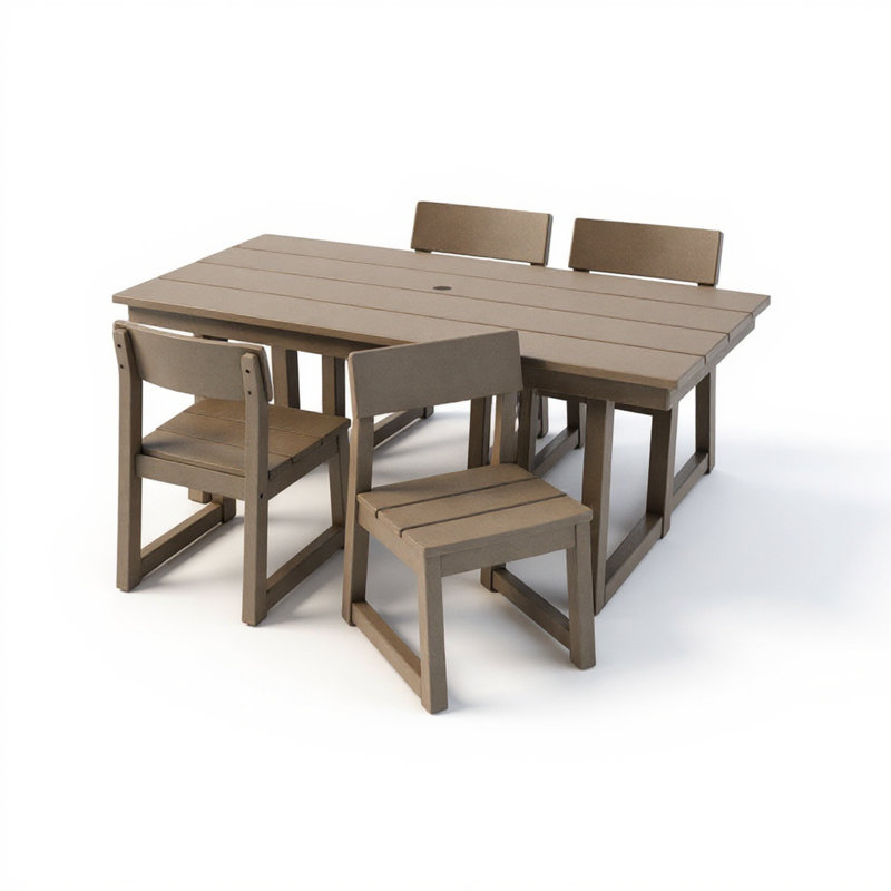 Weather-resistant Hdpe Design Antique Style Perfect For Outdoor Dining