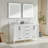 Fully Assembled 60'' Freestanding Double Bathroom Vanity With 2 Handle Sets