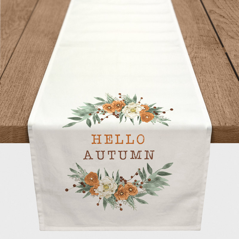 Mariami Hello Autumn Floral Table Runner, 72" x 16"
