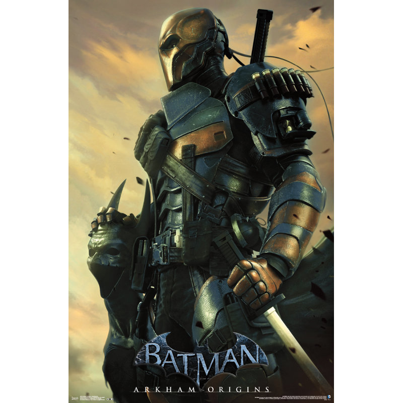 Arkham origines-impression sur papier deathstroke