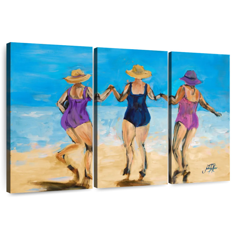 Leisha Ladies On The Beach II, 24" H x 38" W