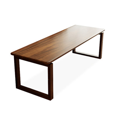 Nut-brown Rectangular Solid Wood Writing desk