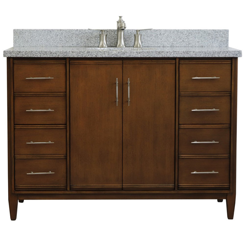 Ensemble de meuble-lavabo simple 49 po Cherelle, gris