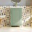 [Viedo] Petite armoire de meuble-lavabo moderne de 20 pouces avec lavabo en céramique - 20 * 14,5 * 33,3 pouces, beaucoup de rangement, 1 porte à fermeture douce-53892040