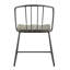 Chaise de salle à manger gris / noir Nabu