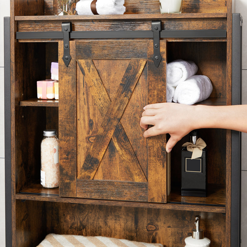Rangement au-dessus de la toilette l 25,2 po x H 66,9 po x P 9,4 po Bergenia