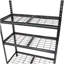 Ensemble de 2 tablettes de rangement à 5 niveaux, étagères de garage robustes, étagères réglables, tablette en acier, assemblage sans boulon, pour garage, remise, noir
