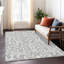 Tapis beige / gris en polypropylène tissé à la machine Malek-95998968