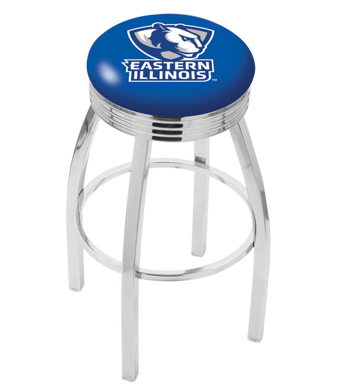 Tabouret de bar pivotant de 25 po NCAA, Illinois de l'Est