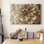 «Neutral Wall Flower III», toile tendue avec châssis de qualité supérieure - prête à être accrochée