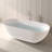 63'' x 29.5'' Freestanding Soaking Solid Surface Stone Resin Bathtub-108772686