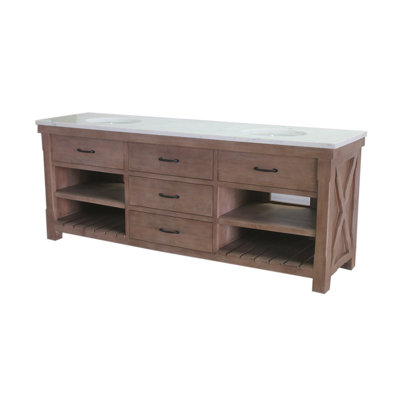 Ensemble de meuble-lavabo double 84 po Amaran