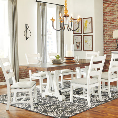 Jasso 6 - Person Extendable Trestle Dining Set