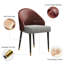 Ensemble de table de salle à manger 9 pièces en faux marbre avec plateau rectangulaire extensible en fritté de 94,5 po et 8 chaises en similicuir-1730726204-1730726205