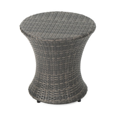 Stylish Outdoor Accent Table - , 20.15" D Side In Grey Easy Maintenance H
