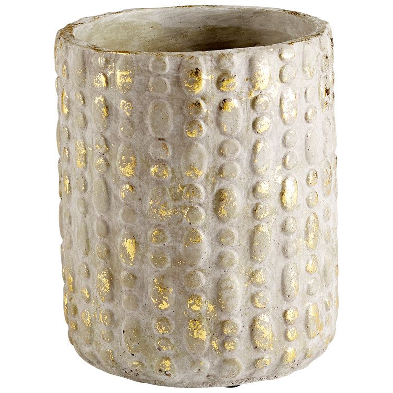 Homage Pot Planter, 9" H x 7.25" W x 7.25" D