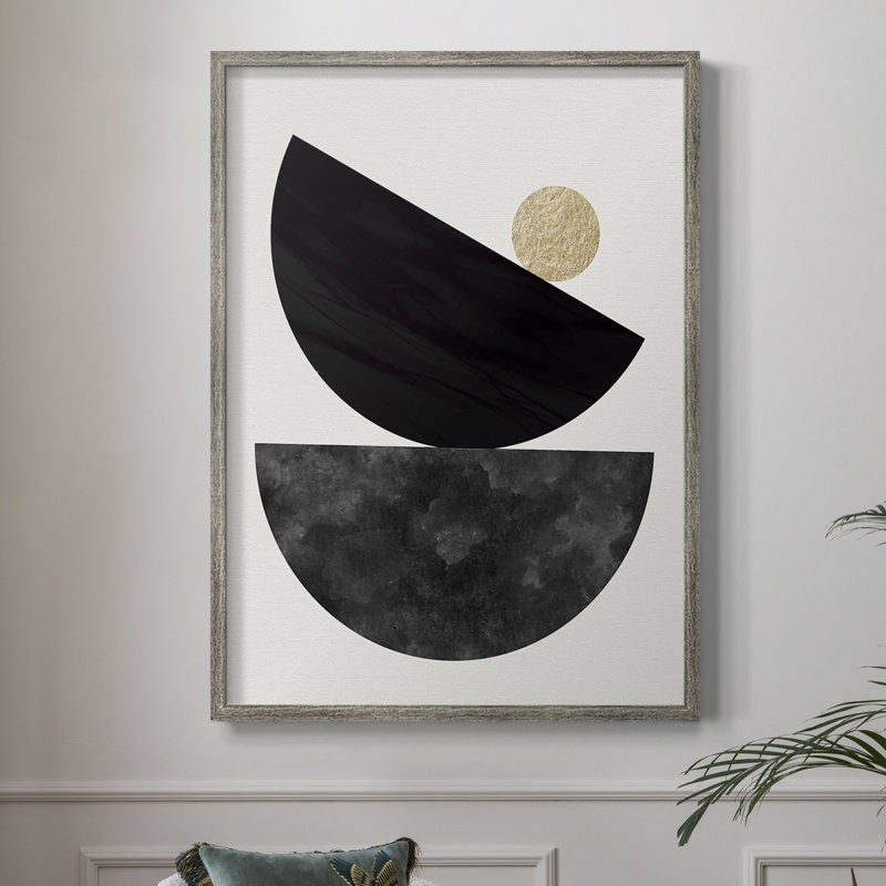 Reproduction encadrée délicate balance - bois massif 48967, H 30 po x l 24 po