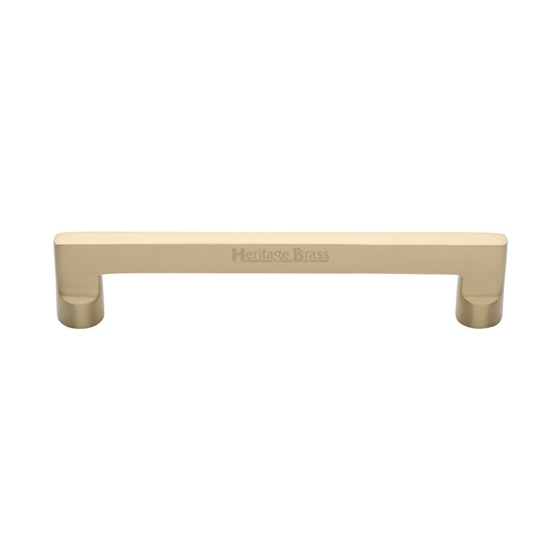 Heritage Brass Heritage Cabinet Pull Apollo Design, Satin Brass, 25.6cm H x 0.9cm W x 3.5cm D