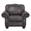 Fauteuil club à accoudoirs roulés en cuir véritable 50 po Somto-20120170