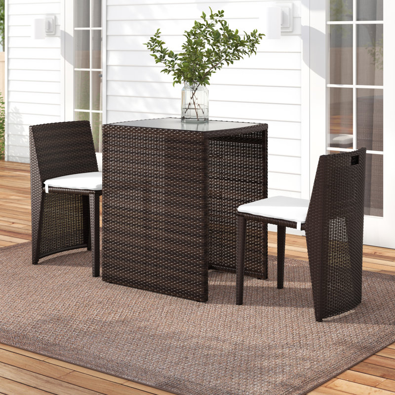 Iarund 2 - Person Patio Conversation Set with Cushions
