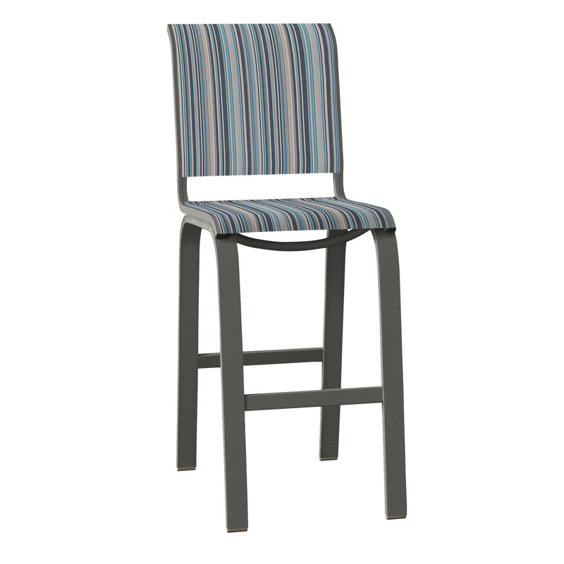 Tabouret de bar 29,5 po Holna, Graphite texturé, Vignoble