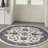 Nourison Essentials Ivory/Blue Indoor/Outdoor Area Rug-382106250