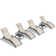 Outdoor Rust-Resistant Metal Chaise Lounge with Table