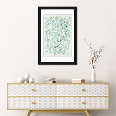 " Berry Branches Gold Turquoise " by Cat Coquillette