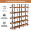 Bibliothèque à 5 niveaux avec bureau ouvert-511122388