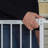 Eryca Metal Adjustable Pressure Mounted Pet Gate With Door