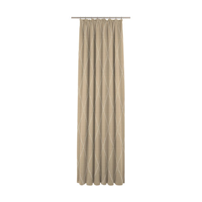 Beeman Pencil Pleat Opaque Single Curtain