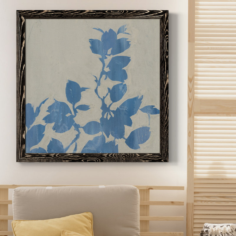 Impression sur toile FALLING LEAVES VI, Cadre noir, H 31,5 po x l 31,5 po x P 1,5 po