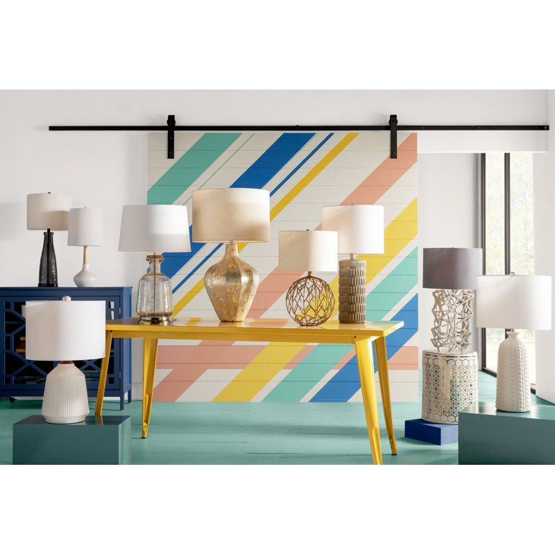 Khadija Ceramic Table Lamp, Gray