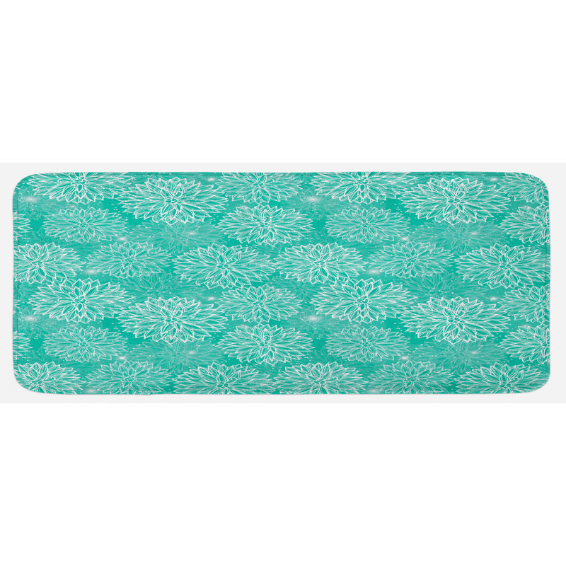 Tapis de cuisine dahlia