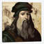 «Leonardo da Vinci», impression sur toile-74397934-29685662-74397939